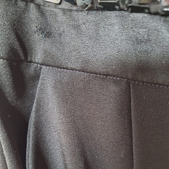 Alice + Olivia Black Strapless Jeri Sequin Crop Jumpsuit. Womens size M 8/10 - Picture 10 of 11